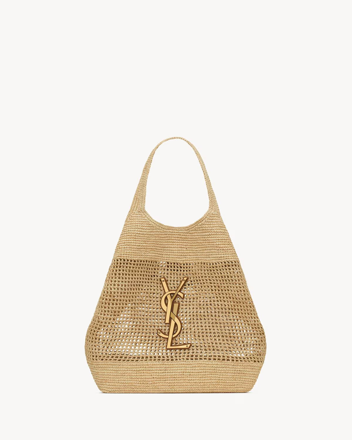YSL Icare in Raffia Handbag