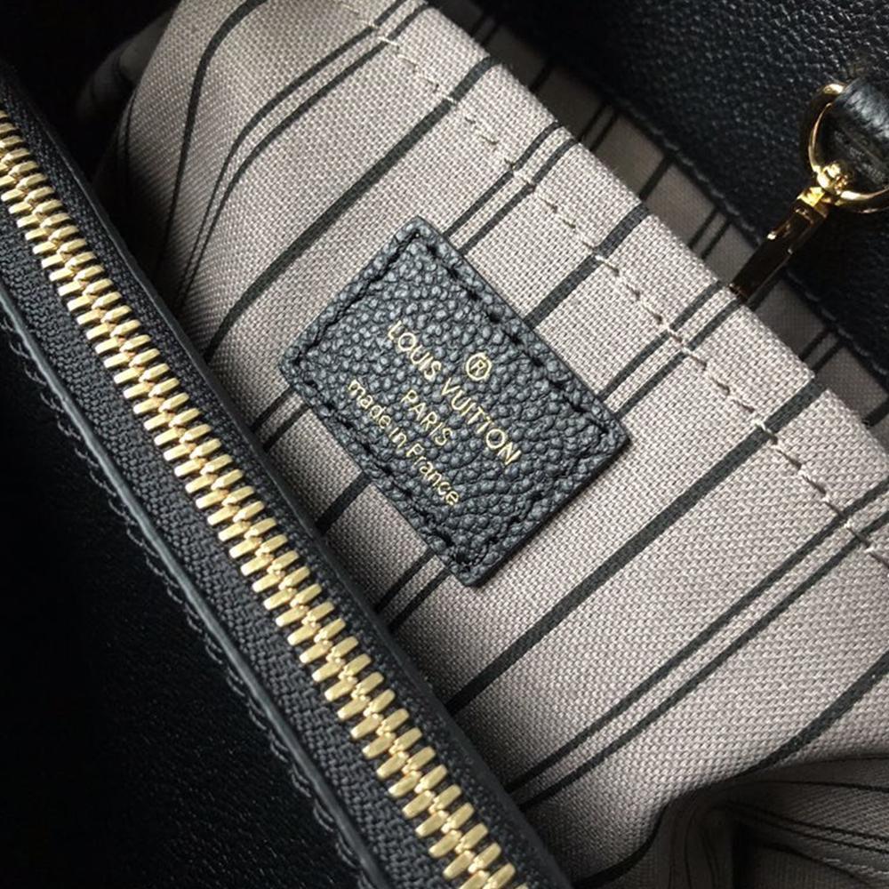 LV Montaigne MM Black Handbag