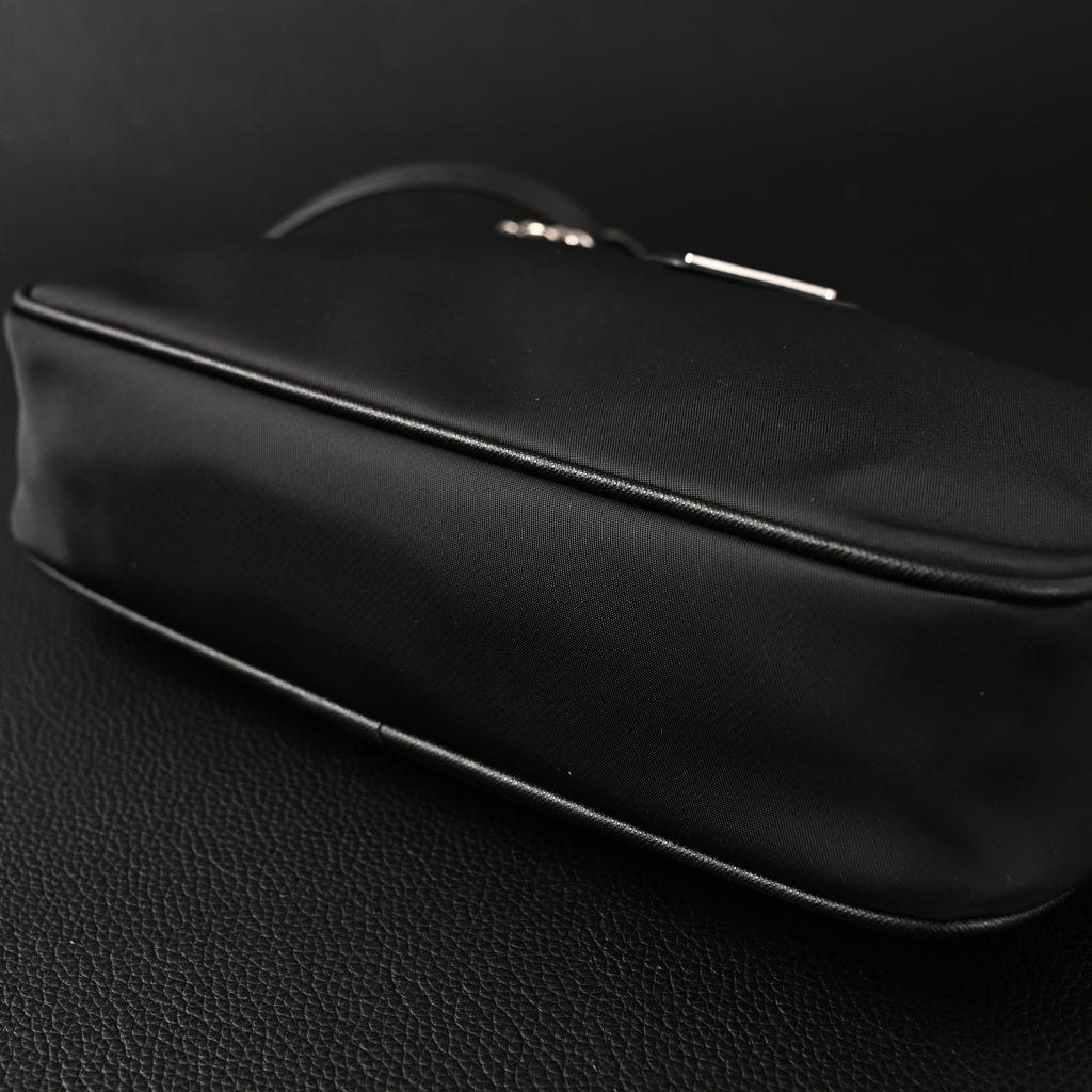 Prada Re-Edition 2005 Nylon Shoulder Bag – Black - Black with Silver-Tone Hardware