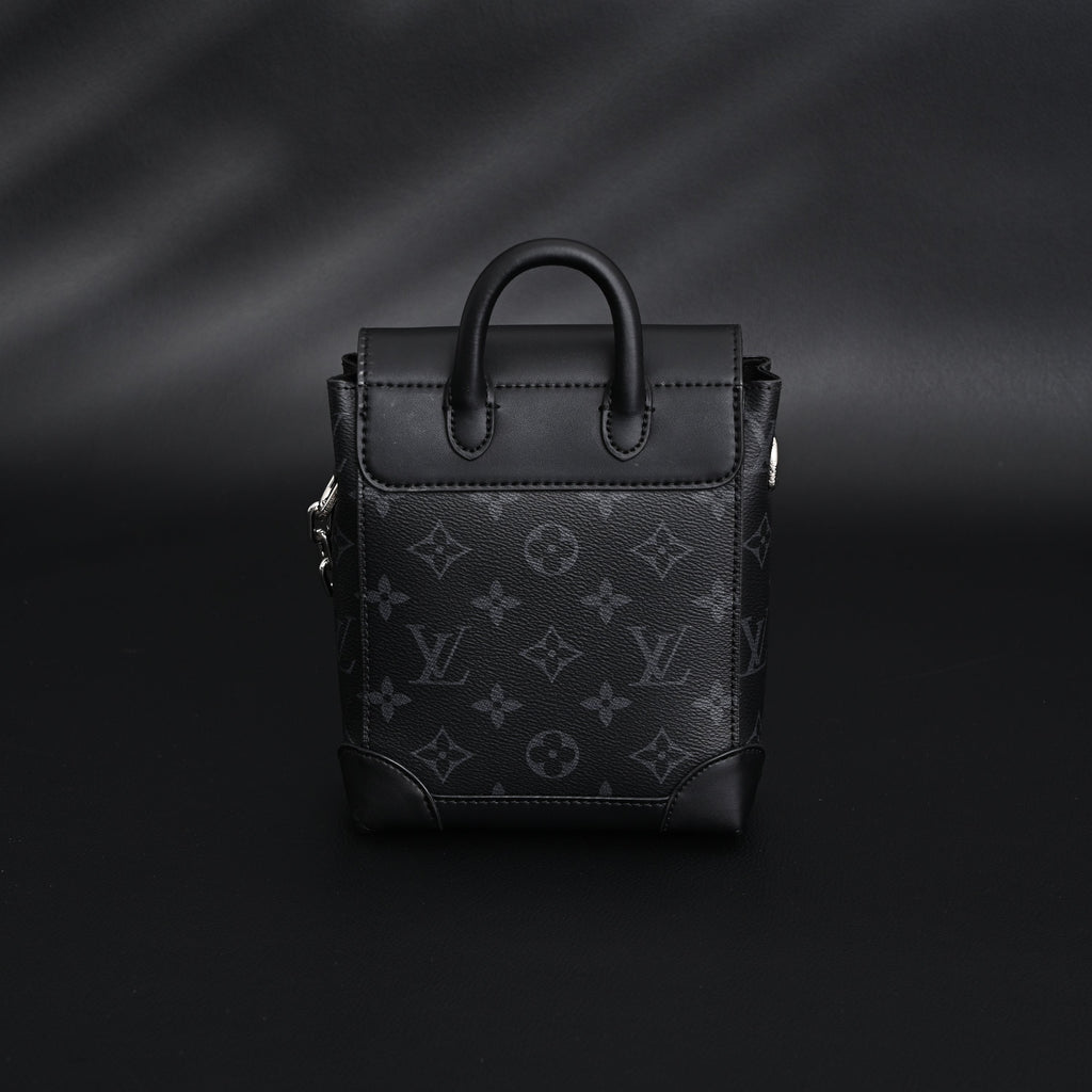 Louis Vuitton Soft Trunk Messenger – Monogram Eclipse Canvas with Silver Chain Handbag