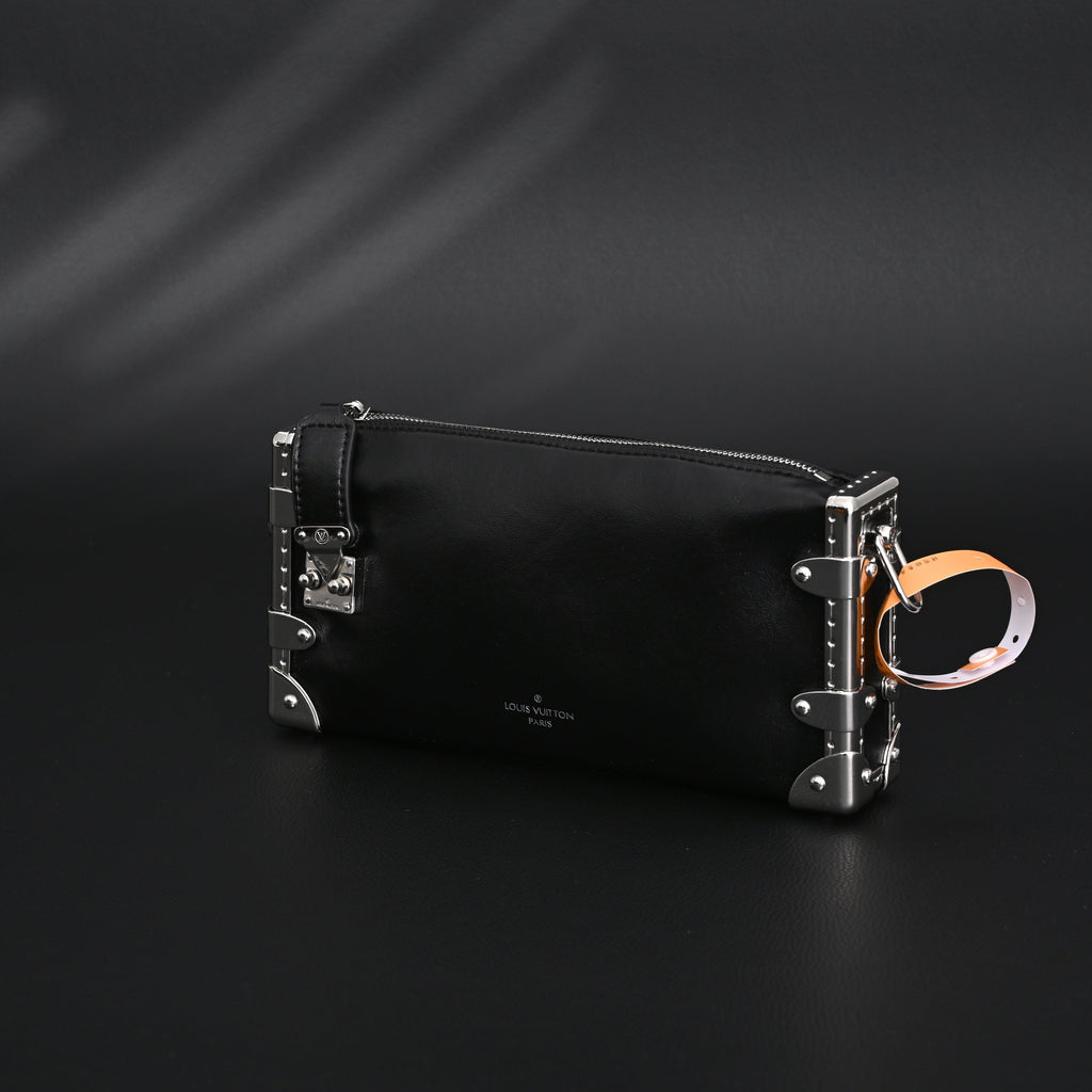 Louis Vuitton Soft Trunk Monogram Black Leather Crossbody Bag