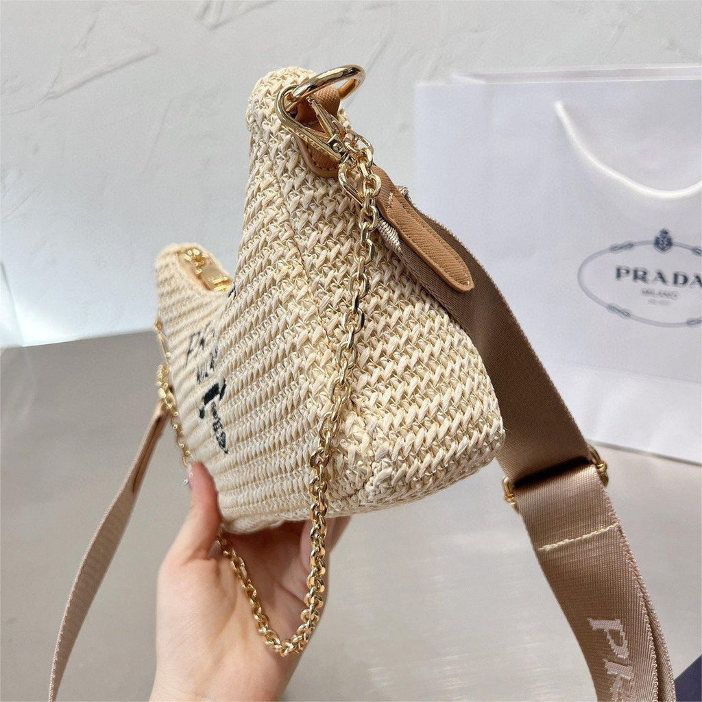 Prada Handbag Re-Edition 2005 Bag 8.3X7X2.3Inch - Beige