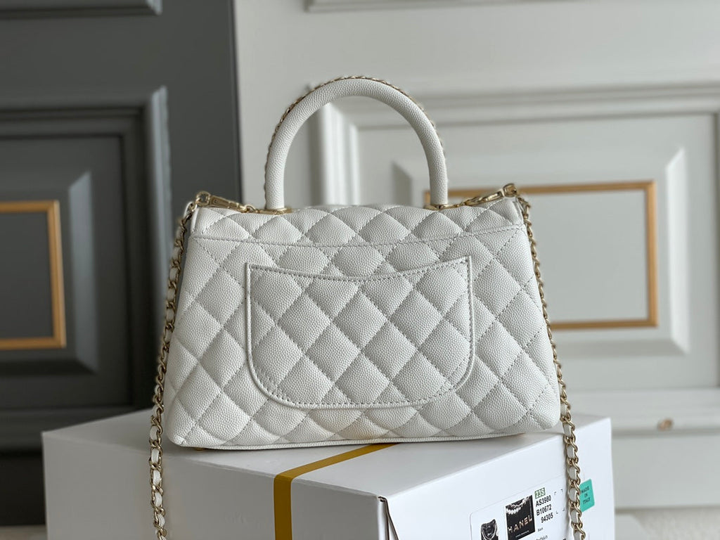Chanel Coco Handle White Bag