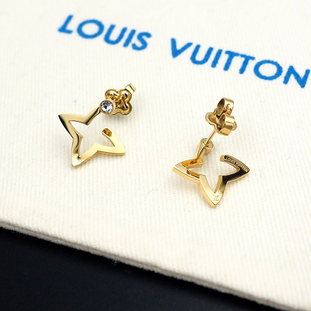 18K Louis Vuitton Blossom Mini Hoops Earrings