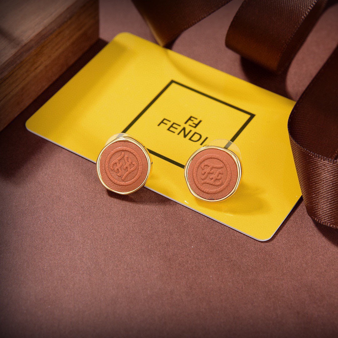 18K Fendi Vintage Color Earrings
