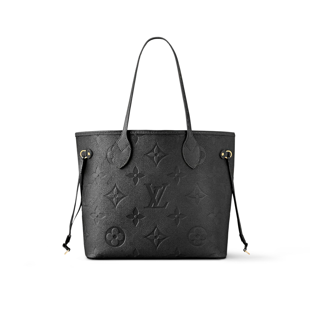 Louis Vuitton Neverfull MM Monogram Empriente Black Tote Bag